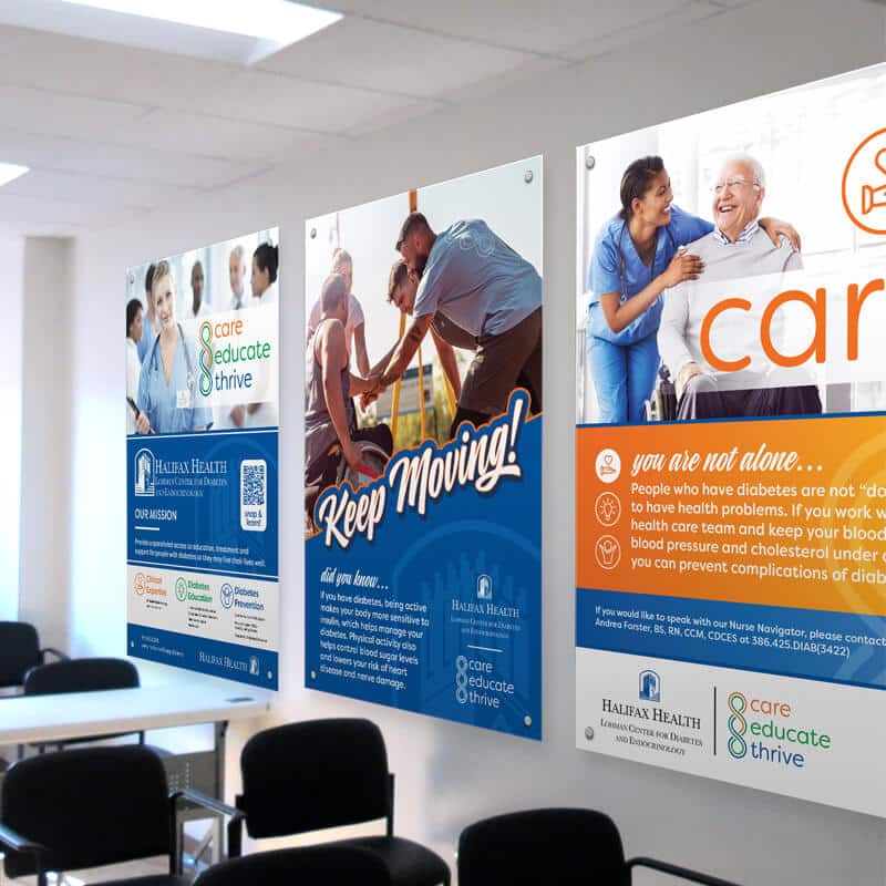 Signage Designed by MS Design Graphics for Halifax Health.