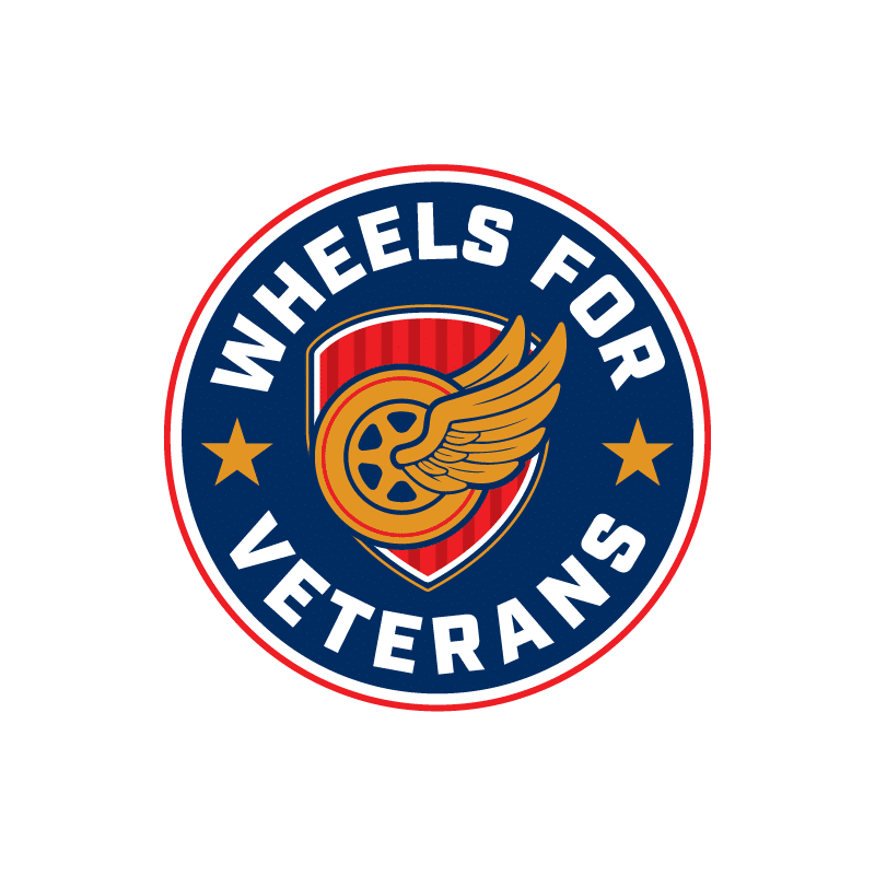 Wheels for Veterans Logo Designed by MS Design Graphics.
